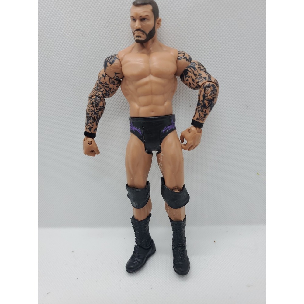WWE Randy Orton Elite Series Action Figure Black Purple Trunks Tattoos‎ Mattel